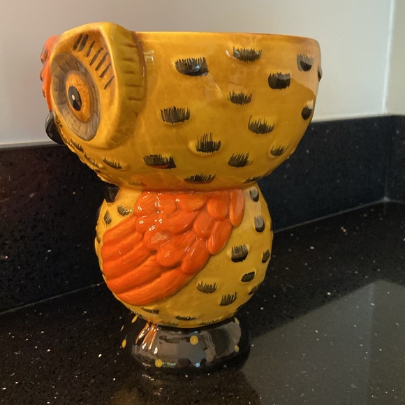 Johanna Parker Ceramic Owl Buddy Dish Bowl Candy, Tidbits, Ornaments, Halloween - Picture 3 of 11